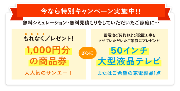 今なら特別キャンペーン実施中！